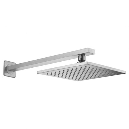 Anzzi Viace 1-Spray 8" Fixed Showerhead in Brushed Nickel SH-AZ041BN